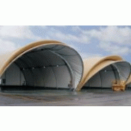 Tunnel de stockage p16 / fermé / porte / pignon / 20 x 16 x 8.09 m_1