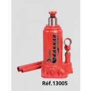 13005 - cric bouteille hydraulique - drakkar – force de travail : 5t