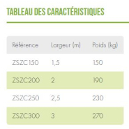 Balayeuse industrielle - Brosse en propylène - Compatible chargeuse, télescopique, tracteur et tractopelle - Fabrication européenne_1