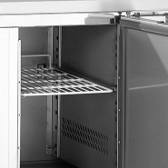 Comptoir pour saladette GN1/1 - 2 portes pleines à charnières | Tefcold - GS91_1