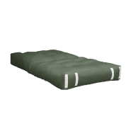 Fauteuil futon convertible HIPPO CHAIR - standard - couleur vert olive - matelas 90x200 cm_1