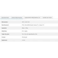 26943 - Panneau de chantier temporaire B6a1 + M6a - PVC rigide - 450 x 625 mm - pour cône_1