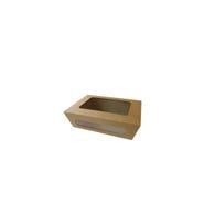 Boîte en carton M avec fenêtre - Bio Futura - longueur 120 mm - biodégradable et compostable_1