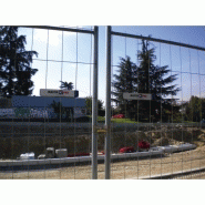 Clôture M350 - panneau grillagé 3472 x 2000 mm - cadre 4 tubes galvanisés_1