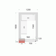 Kit de rayonnage pour Chambres Froides Négatives Tefcold CRNF1224_1