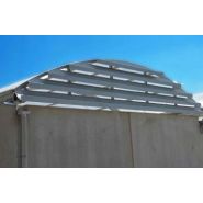 Abris hangar de stockage ouvert toiture téléscopique structure en aluminium delta junior_1