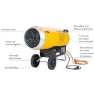Générateur d'air chaud à gaz - Master BLP 103 ET - 57 à 103 kW avec chariot inclus_1
