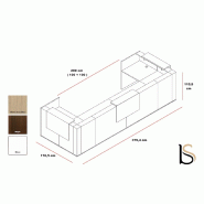 Comptoir d'accueil lumineux Tera - MDD - Blanc, 375_1