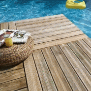 Dalle bois Julia - 50 x 50 cm - Épaisseur 35 mm - Classe 4 - Vis inox_1