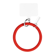 Bracelet support en silicone pour téléphone portable - plaque en métal logotisable - avec mousqueton_1