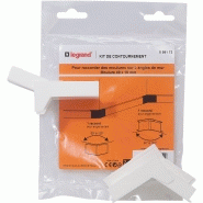 Kit de contournement DLP - pour moulure 40x16 mm - Blanc - Dimensions 11,8 x 9,6 x 5,4 cm_1