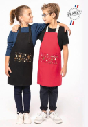 Tablier de Noël enfant - Origine France Garantie - Réf: K8009 - 100% coton - Lavable à 60°C - Marque Kariban_1