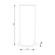 Totem publicitaire elliptique - Durolle Emballage Goyon - Gamme Alto - 52x25x190 cm_1