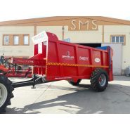 Épandeur à fumier Target - 10 tonnes - remorque agricole multifonction avec batteurs détachables_1