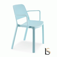 Fauteuil en polypropylène Maike - Sokoa - Bleu pastel_1