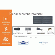 Portail battant persienne traversant - 3750 / 2000_1