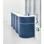 Banque d'accueil contemporaine VAGUE - Design organique et finitions personnalisables_1