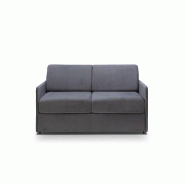 Canapé lit express Colosse - Couchage 120 cm - Matelas 22 cm à mémoire de forme - Velours gris anthracite_1
