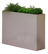 Jardinière rectangulaire - Polyéthylène rotomoulé, 21 coloris, 100% recyclable, résistante aux UV et chocs, fabrication française_1