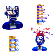 KIT ROBOT ÉDUCATIF CONSTRUCTION PROGRAMMATION TÊTE HUMANOIDE OHBOT 2.1 APPLICATION WINDOWS PYTHON SCRATCH + CAPTEURS_1