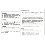 Armoire de sécurité pour produits inflammables  capacité 2 x 55 l - AS901P2C  - DELAHAYE INDUSTRIES_1