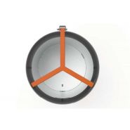 Carro Armato - Poubelle publique - Corbeille à papier cylindrique en tôle d'acier galvanisée avec bac intérieur et structure anti-introduction_1