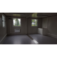 Bureau modulaire - 5 modules pour réunion avec chauffage et climatisation - Dimensions L.6.09m x l.12.10m - Surface 75m²_1