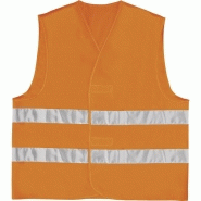 Gilet haute visibilité polyester - Classe 2 - montage parallèle - bandes rétro-réfléchissantes - gilp2_1