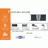 Portail coulissant déco arrondie - 3750 / 1200_1