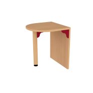 Table arrondie - Réf. JI.TA - Dimensions L420mm x H500mm x P420mm - Pour crèches et collectivités_1