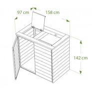 Cache-conteneurs - cofradis - en plastique recyclé à trappes_1