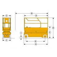 Compact 8w - nacelle ciseaux électriques - haulotte - 8,27 m_1