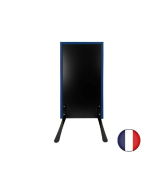 Panneau trottoir cadre bois sur piétement noir effet ressorts - 105 x 56 cm - Référence : PFN132BLME_1