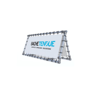 Barrière publicitaire double - Structure double - So-Banner - Bâche Tendue_1