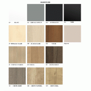 Bureau bench 3 personnes Ogi A - MDD. - Blanc 9010, Acacia clair_1