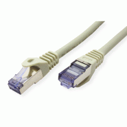 Cordon ROLINE S/FTP(PiMF) Cat.6A / 10 Gigabit, LSOH, Component Level, gris, 5 m_1