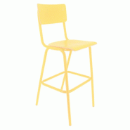 Chaise Haute de Bar  Style Vintage - JAUNE_1