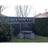 Clôture métallique - BB Metal Creation - acier thermolaqué avec découpe laser_1