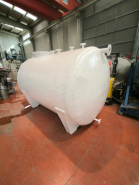Cuve de fibre horizontale de 5 200 litre avec revetement interieur en halar - référence : c13458_1