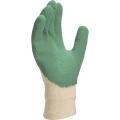 Gants de manutention - Latex crêpé vert - Support coton dos aéré - Réf. LA500_1