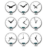 Horloges d'intérieur à aiguilles - Fabrication en duralinox - Diamètre 30-40-50 cm - Éclairage en option_1