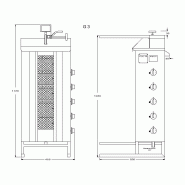 Machine à kebab gaz G3 POTIS_1