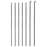 Vidaxl clôture en treillis métallique anthracite 1,4x10 m 154227_1