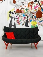 Canapé Foliage - Patricia Urquiola - 2 places, structure métal laqué et revêtements variés_1