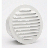 Grille d'aération aluminium laqué - diamètre 11 cm - usage intérieur et extérieur - anti-insectes_1
