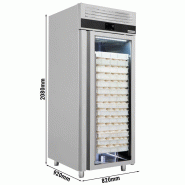 Armoire pâtissière réfrigérée positive vitrée Inox - EN 600x400 - 850 L | GGM Gastro - BKFG8060D_1