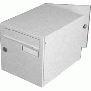 Boîte aux lettres normalisée 2 portes extérieur RENZ - acier gris brillant - antieffraction et homologuée La Poste_1