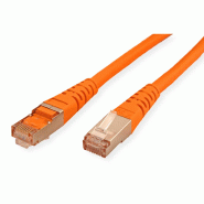 Cordon ROLINE Cat.6 (Classe E) S/FTP (PiMF), orange, 7 m_1