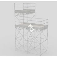 Échafaudage de chargement Multiceta - système Ceta - traverse 250/300 cm - planchers CK 33x180 et bois 5 cm_1