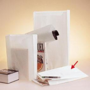 Sachets kraft blanc 17x9x35cm - par 500 - résistants avec soufflet - certification contact alimentaire_1